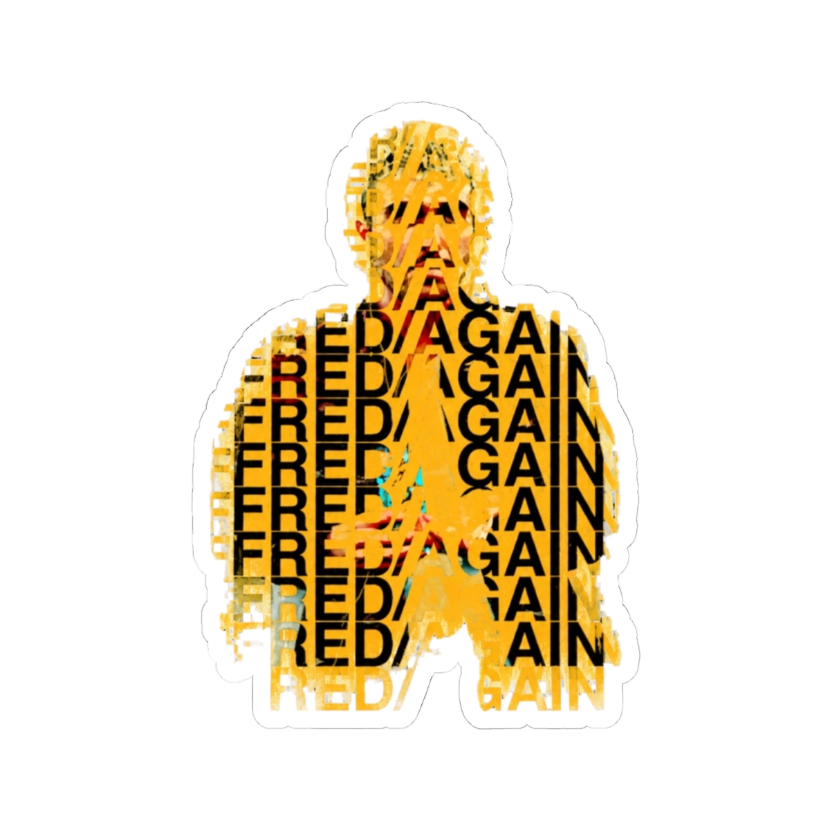 Fred Again Waves Sticker - alternate angle 1, merchandise