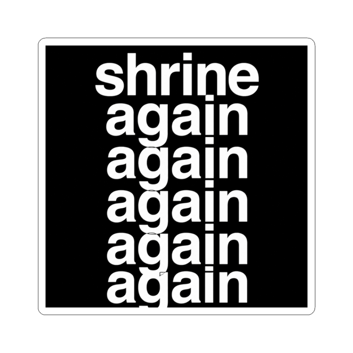 Fred Again Shrine Sticker - Official Stickers merchandise