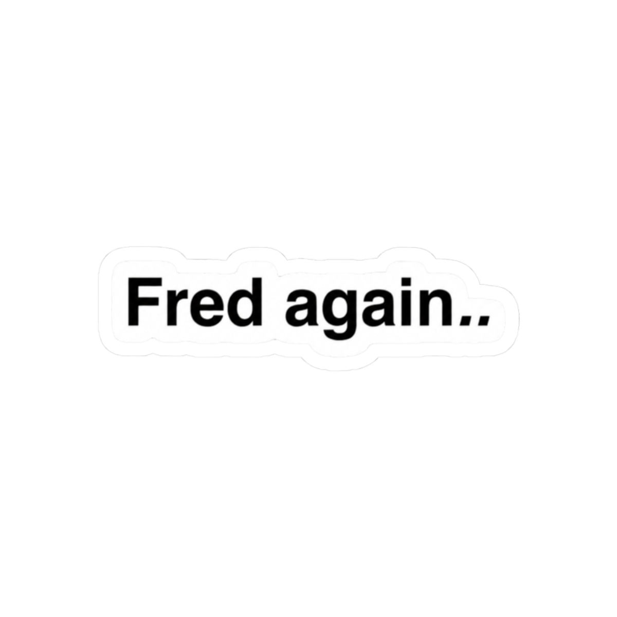 Fred again.. black logo text - alternate angle 3, merchandise