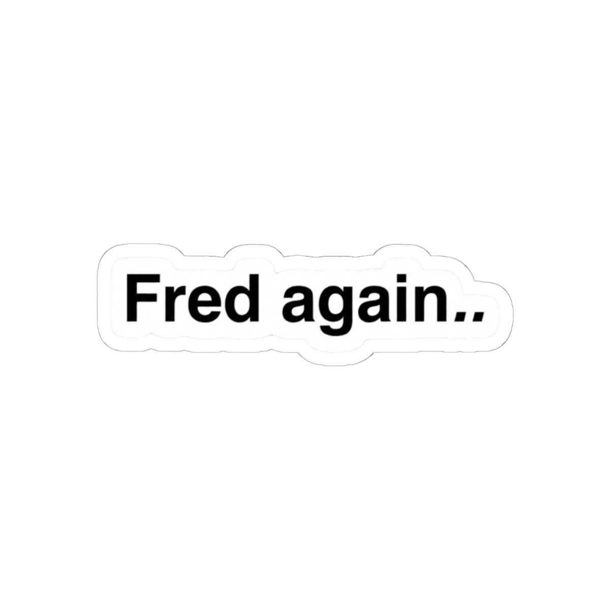 Fred again.. black logo text - alternate angle 2, merchandise
