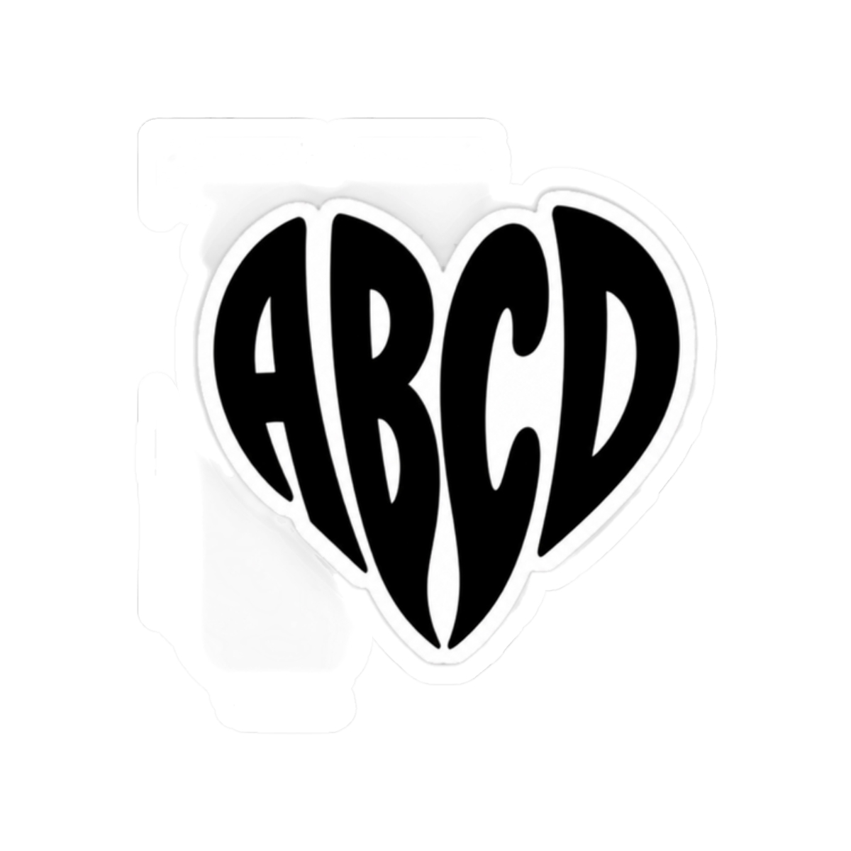 Fred again.. I Adore You Black Heart Logo Design - alternate angle 3, merchandise