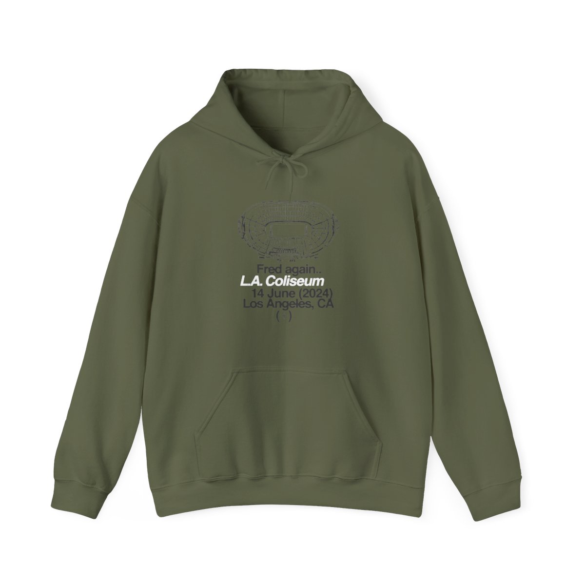 OFFICIAL Fred again.. Los Angeles Coliseum | Hoodie Size M - alternate angle 4, merchandise