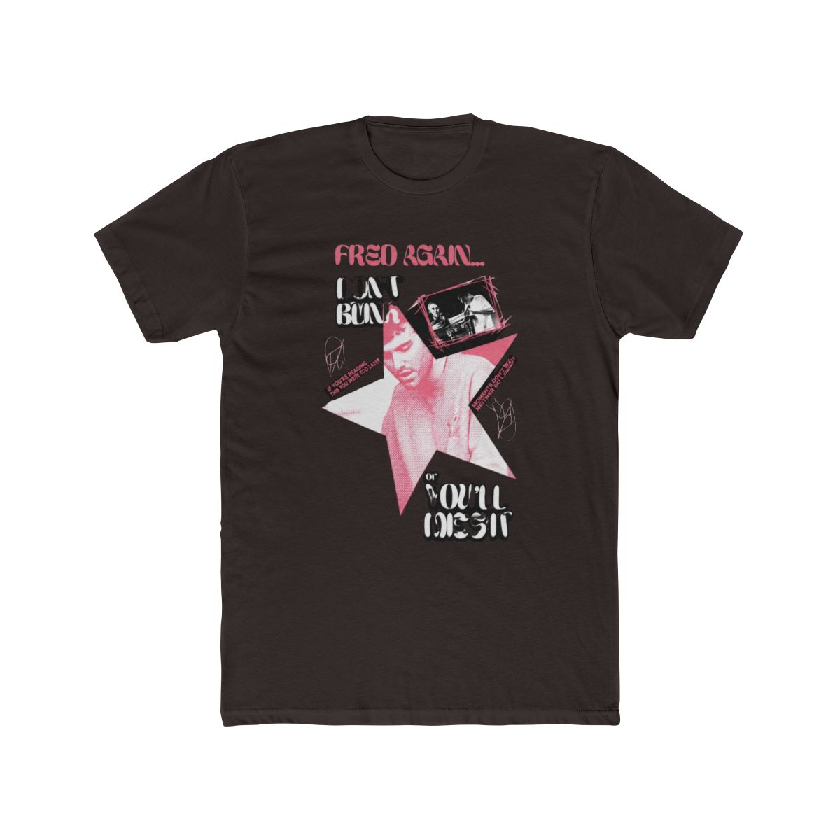 Fred Again - Don't Blink Regular T Shirt (Black) - alternate angle 2, merchandise