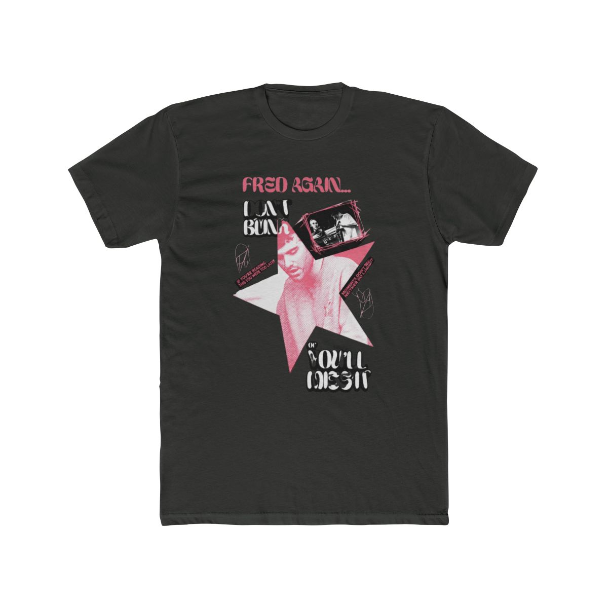 Fred Again - Don't Blink Regular T Shirt (Black) - alternate angle 5, merchandise
