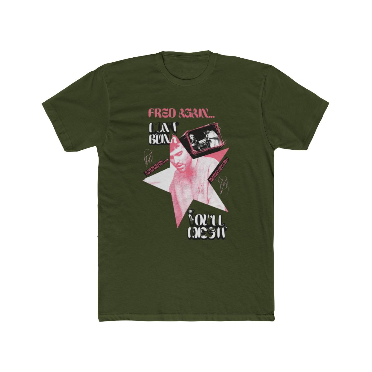 Fred Again - Don't Blink Regular T Shirt (Black) - alternate angle 4, merchandise