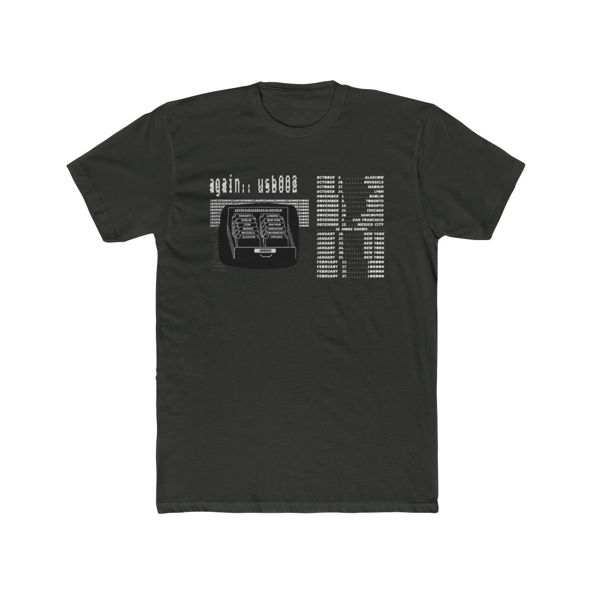 Fred again.. USB 002 New York 2026 Tour Merch Tee - alternate angle 5, merchandise