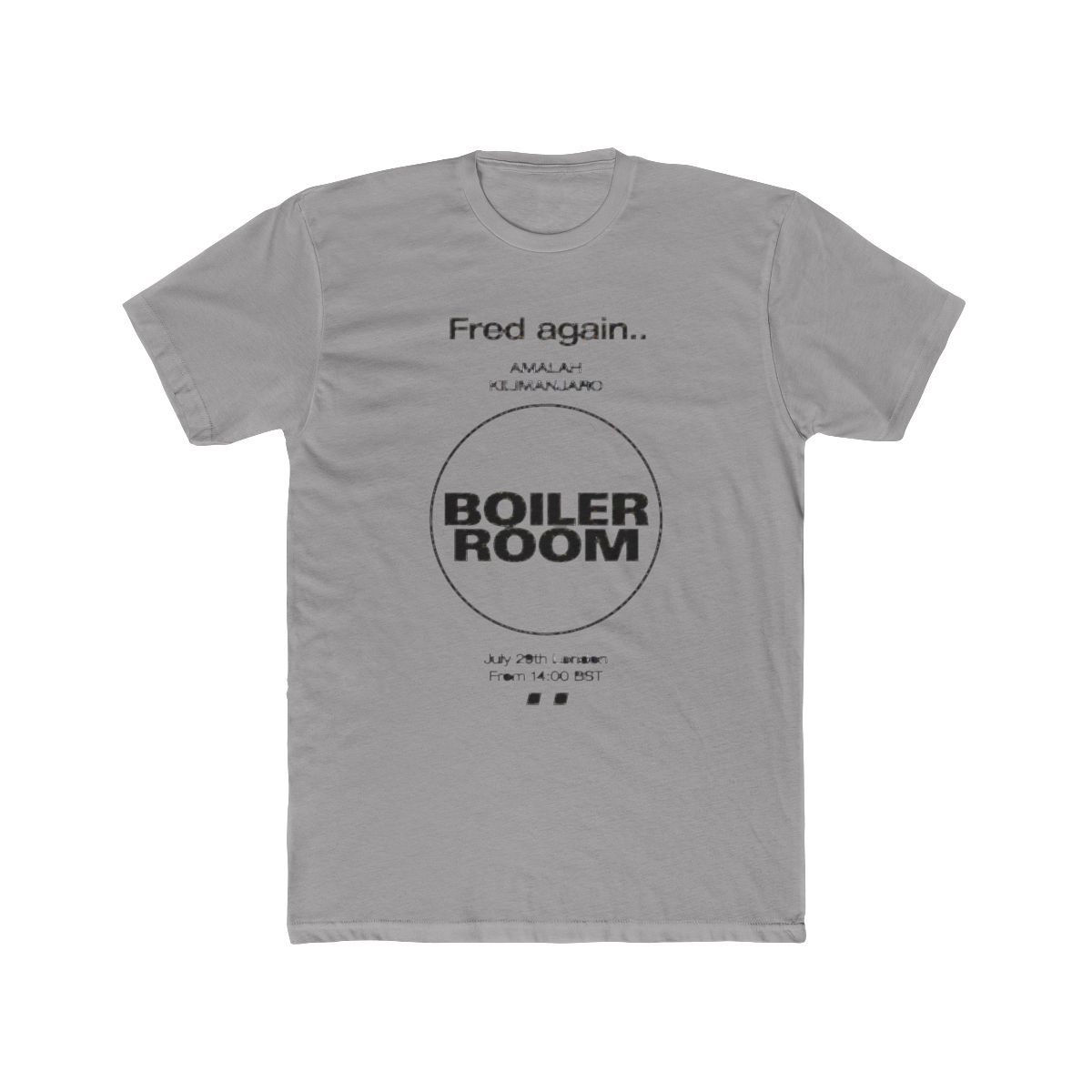 Fred Again Boiler Room Washed Cotton Tee Hip Hop Short Sleeve Casual Fashion T Shirt - Official T-Shirts merchandise