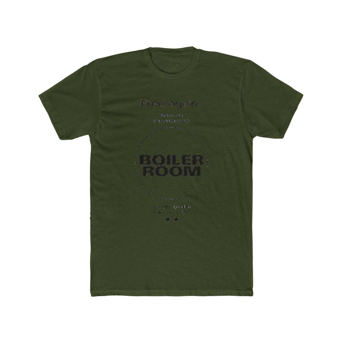 Fred Again Boiler Room Washed Cotton Tee Hip Hop Short Sleeve Casual Fashion T Shirt - alternate angle 4, merchandise